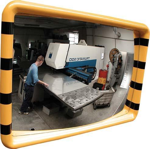 Produktbild Dancop Industriespiegel gelb/schwarz 40x60 cm (40 x 60 cm)