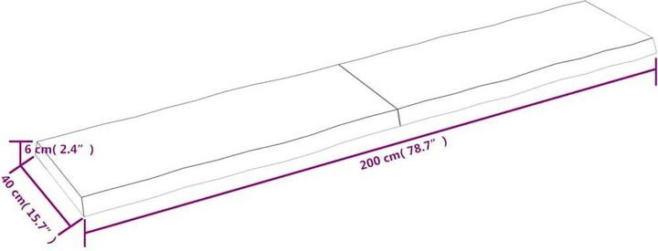 Produktbild VidaXL Aneta (200 x 40 x 6 cm)