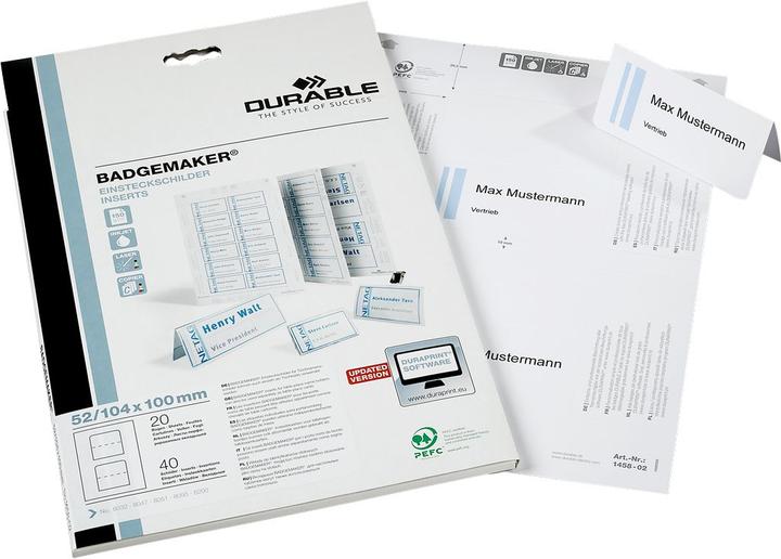 Produktbild Durable Ersatz-Etiketten