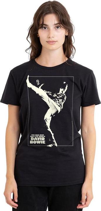 Actual product image David Bowie Unisex Adult The Man Cover T-Shirt (S)