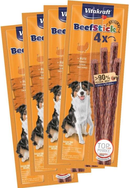 Actual product image Vitakraft Treats Beef stick turkey, 4 x 4 pcs. (16 pcs., 192 g)