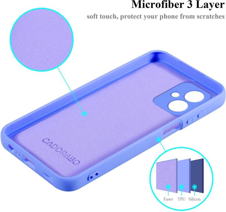 Actual product image Cadorabo Case for Motorola Moto G54 TPU in liquid protection silicone design (Motorola Moto G54)