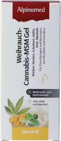 Produktbild Alpinamed Weihrauch Cannabis MSM Gel Gel (1 x, 100 ml, 161 g)