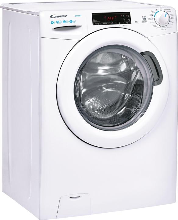Candy Smart CSS1292TW4-11 front loading washing machine 9 kg 1200 rpm White (9 kg, Left)