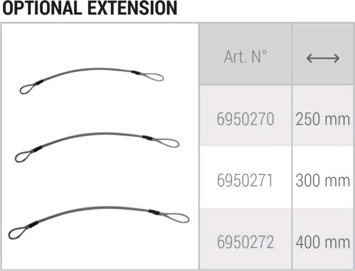 Actual product image Fabbri Gringo extension cable300 mm