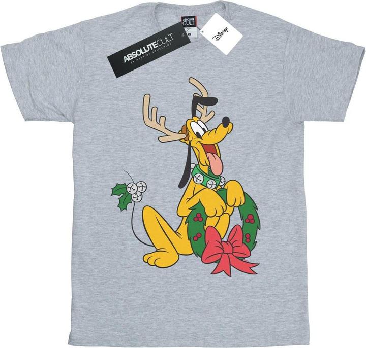 Actual product image Disney Boys Pluto Christmas Reindeer T-Shirt (116)