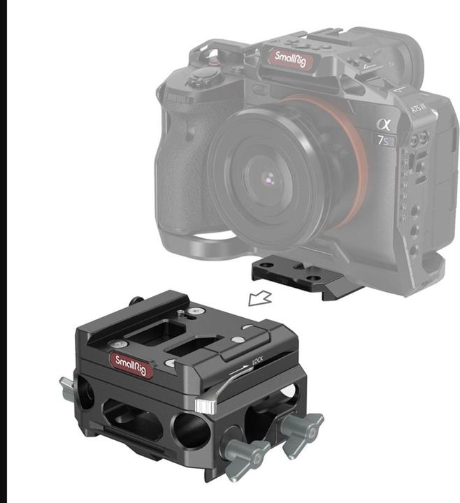 Actual product image SmallRig Lightweight Baseplate with Dual 15mm Rod Clamp (Various video accessories)
