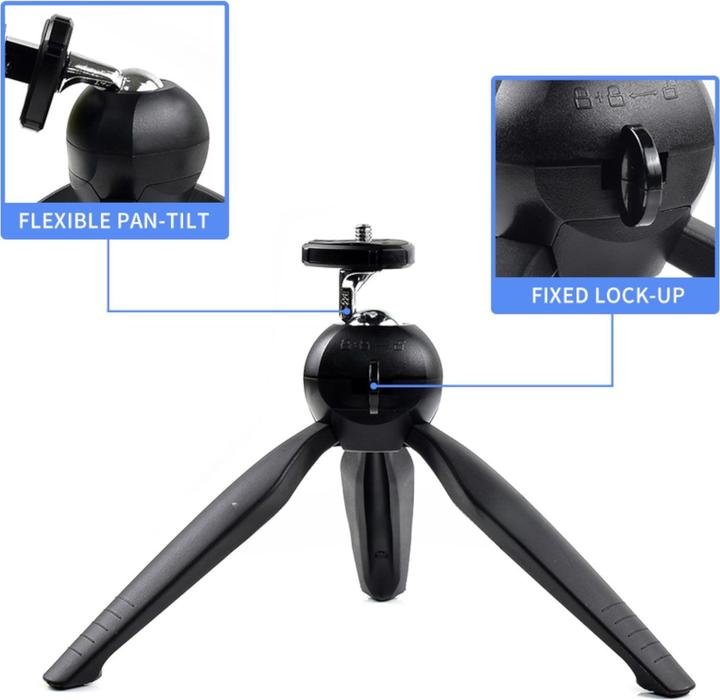 Image du produit WaveShare Mini trépied pour appareil photo réglable à 360 (Matières plastiques)
