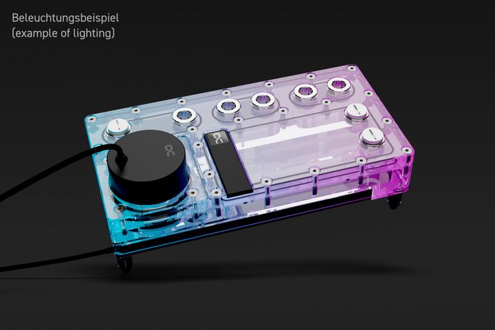 Produktbild Alphacool Core Distro Plate 240 Links mit VPP Pumpe