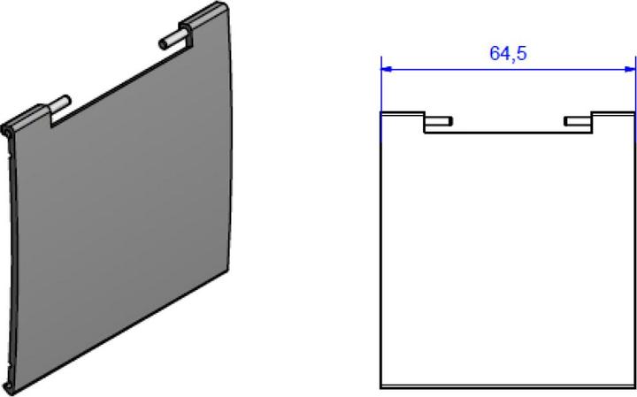 Immagine prodotto Bachmann KAPSA XX-Small - Coperchio di sicurezza per ciabatte - nero, RAL 9005 (927.501) (Sudario)