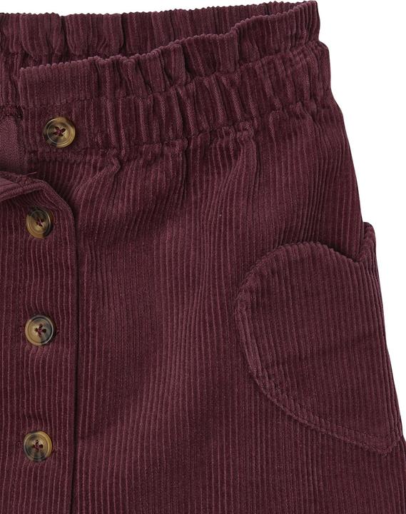 Immagine prodotto Vertbaudet Gonna da bambina in velluto a coste con tasche a cuore (140)