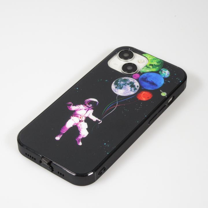 Actual product image PhoneLook Coque Silicone Glossy lumière LED intégrée avec port USB-C Floating Astronaut (Apple iPhone 15)