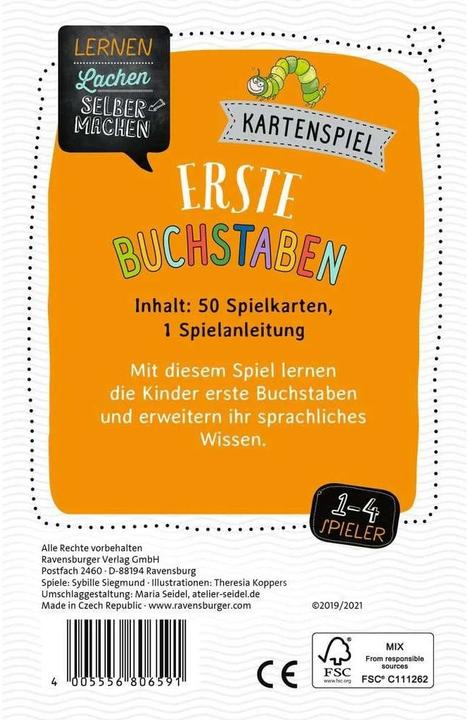 Produktbild Ravensburger Kartenspiel Erste Buchstaben (Deutsch)