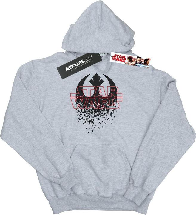 Actual product image Star Wars Mens The Last Jedi Shattered Emblem Hoodie (M)