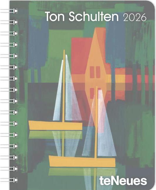 Immagine prodotto Ton Schulten 2026 - Diary - Buchkalender - Taschenkalender - Kunstkalender - 16,5x21,6 (Francese, Olandese, Italiano, Tedesco, Spagnolo, Inglese)