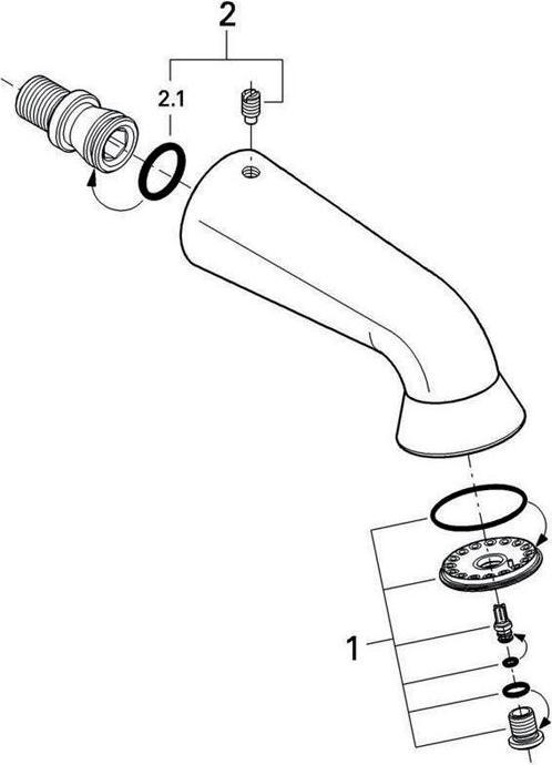 Actual product image Grohe Sports shower head RELEXA PLUS 60 (1 Beam types, 7 l/min)