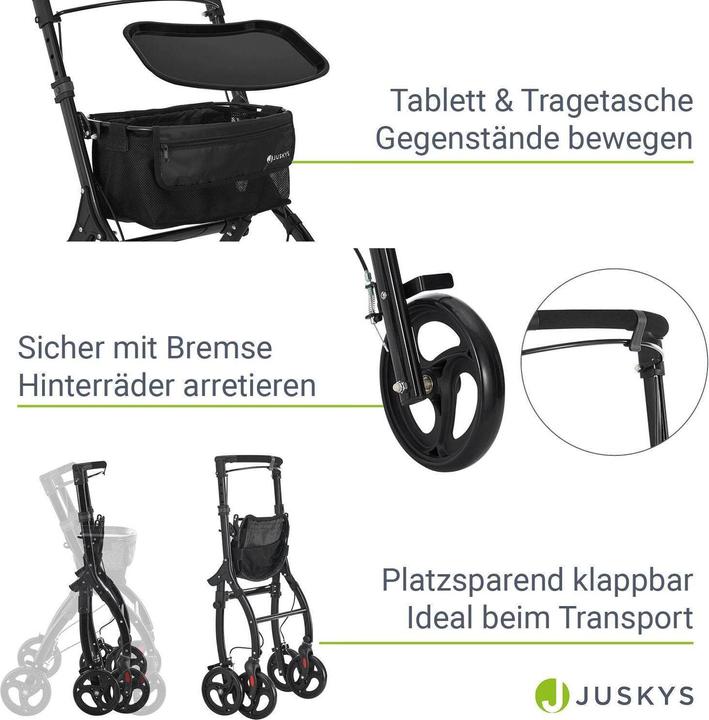 Actual product image Juskys Aluminium Wohnungsrollator