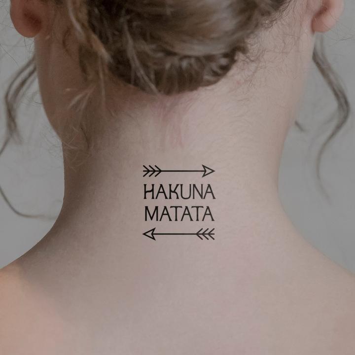 Produktbild minink Temporäres Tattoo – HAKUNA MATATA