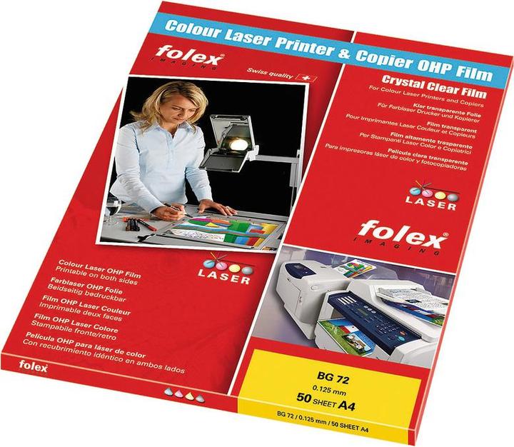 Produktbild Folex Farb-Laserfolie (125 g/m², 50 x)