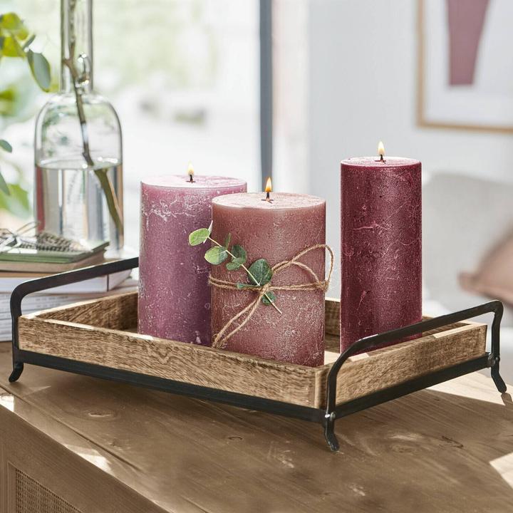 Image du produit Loberon Plateau Troyes brun/noir