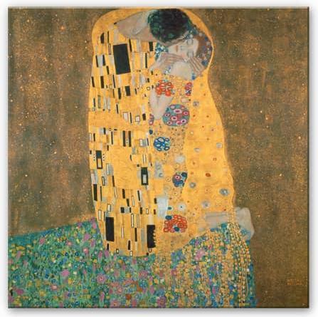 Actual product image Trenddeko Klimt - The kiss (50 x 50 cm)