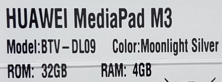 Image du produit Huawei MediaPad M3 (4G, 8.40", 32 Go, Argent)