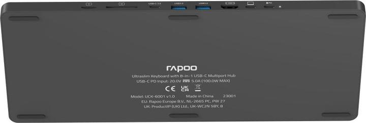 Productafbeelding Rapoo Toetsenbord Met USB-C Adapter Nl (NL, Bedraad)