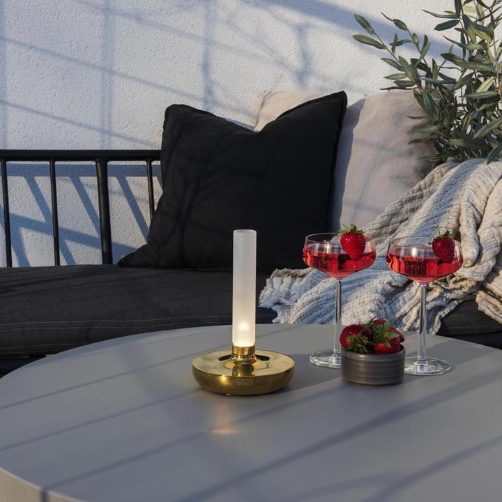 Produktbild Konstsmide Akku-LED Vase Biarritz goldfarben Indoor/Outdoor 7827-803 (54 lm)