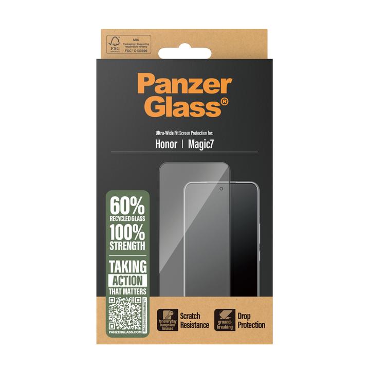 Produktbild PanzerGlass ® Displayschutz m. Schwarz Rahmen Honor Magic7 | Ultra-Wide Fit (1 Stück, Honor Magic)
