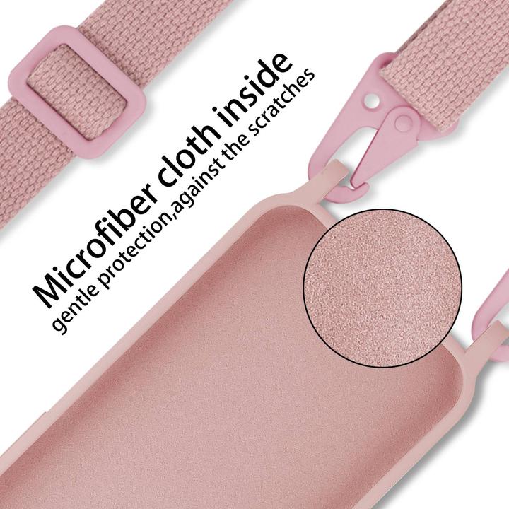 Actual product image Cadorabo TPU Cover Mobile Phone Chain Liquid (Samsung Galaxy A31)
