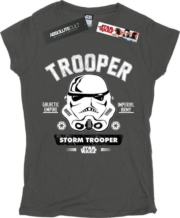 Actual product image Star Wars Womens/Ladies Stormtrooper Collegiate Cotton T-Shirt (XXL)