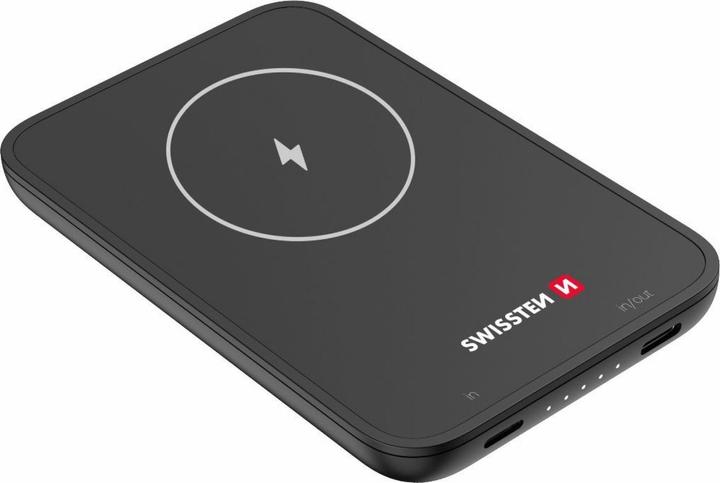 Swissten Magnetic Wireless Power Bank (5000 mAh, 20 W, 18.50 Wh)