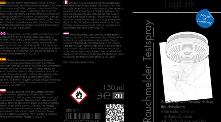 Produktbild LogiLink Rauchmelder Testspray