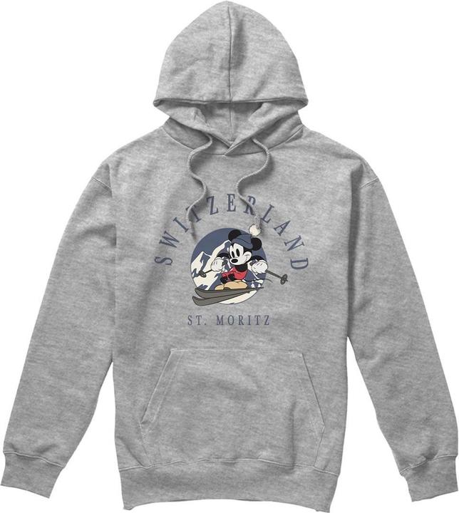 Actual product image Disney Mens Switzerland Mickey Mouse Hoodie (XXL)