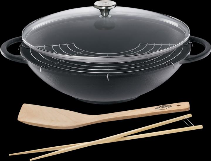 Produktbild Küchenprofi Provence (36 cm, Wok Pfanne, Gusseisen)