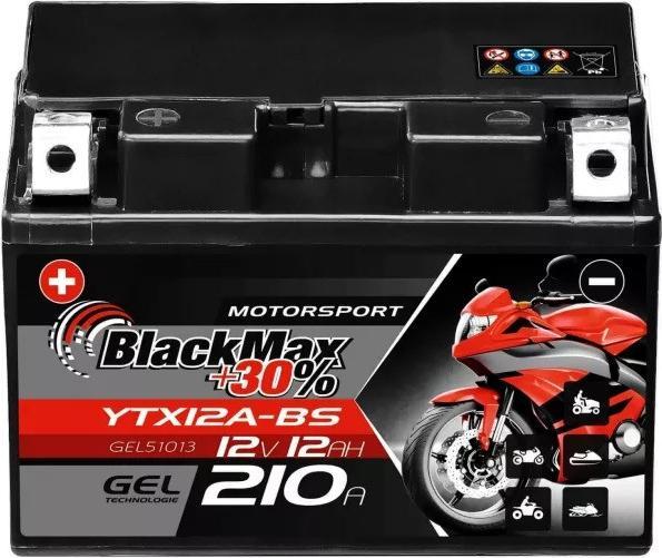 Produktbild BlackMax YTX12A-BS (12 V, 12 Ah, 210 A)