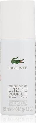 Actual product image Lacoste L.12.12 Blanc Deodorant 150ml Spray (Spray, 150 ml)