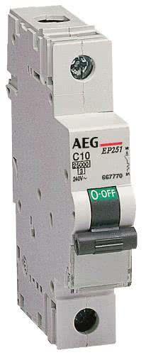 Actual product image AEG Circuit breaker B 32A EP61 B32 1-pole 6kA 66713