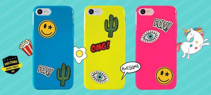 Image du produit Puro Patch Mania - Étui pour Samsung Galaxy A3 (2017), jeu de 5 autocollants (jaune) (Apple iPhone 7, Huawei P9 Lite, Samsung Galaxy A3 (2017), Samsung Galaxy A5 (2017))