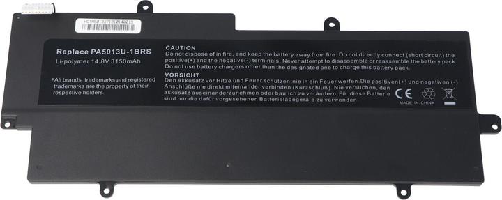 Image du produit Toshiba Akku Portege Z830 Ultrabook Akku, Z835, Z930, Z935, PA5013U, PA5013U-1BRS (4 cellules, 3000 mAh)