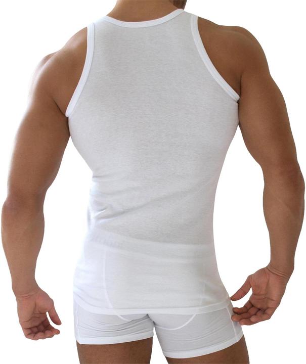 Produktbild Normani 5 Stück Herren-Unterhemd Feinripp Weiss (4XL)