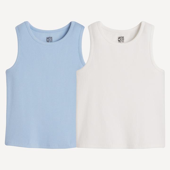 La Redoute Collections 2er-Pack gerippte Trägershirts (102)