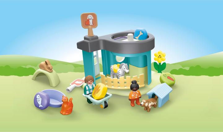 Immagine prodotto Playmobil Pensione per animali con distributore di cibo (71690, Playmobil 1.2.3)