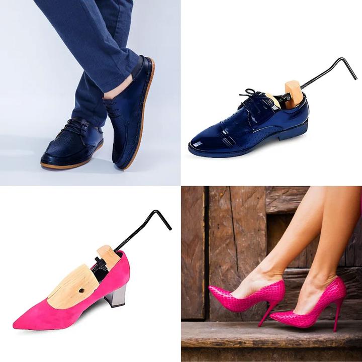 Produktbild Herzberg Home & Living 2-Wege Schuhspanner aus Zedernholz mit Druckpunkt-Entlastung für Herrenschuhe (2 x)