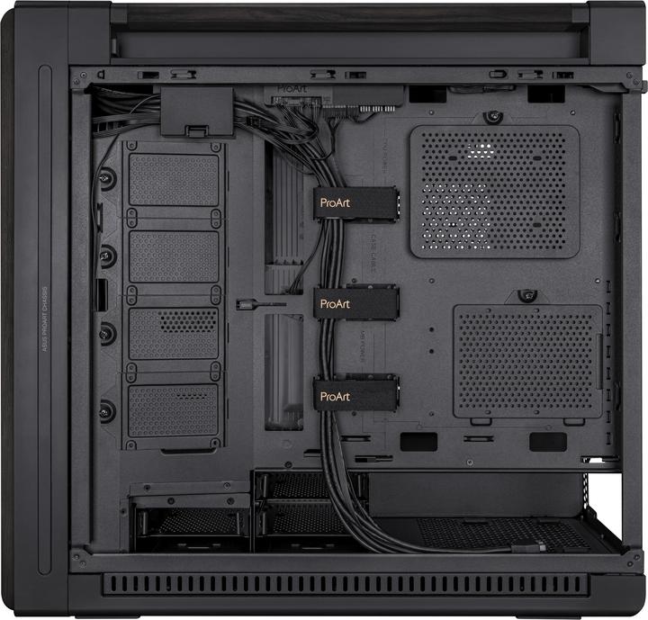 Produktbild ASUS Case PROART PA602 WOOD METAL PWM BLACK (mATX, DTX, Mini-ITX, Mini-DTX, ATX)