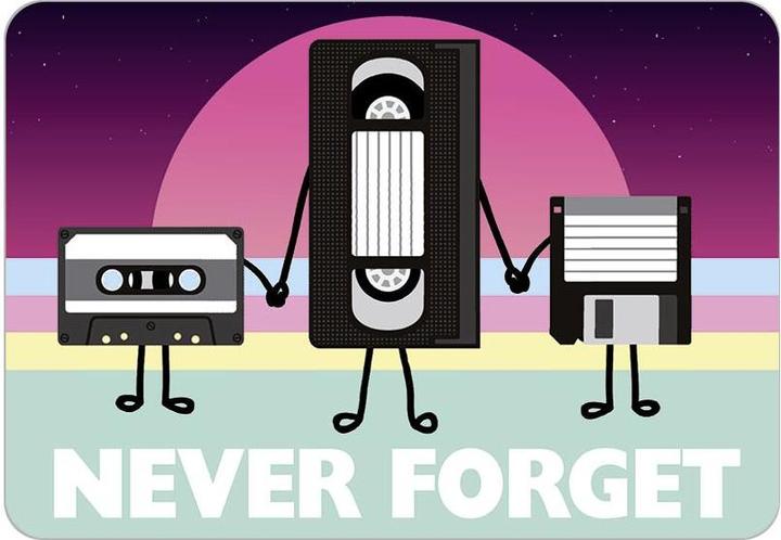 Blechschild Never Forget (16.5 x 11.5 cm)