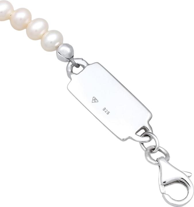 Produktbild Kuzzoi Armband Süsswasserperlen klassisch schlicht 925 Silber (21 cm, No stone, Edelstahl, Süsswasserzuchtperlen, 925er Sterling Silber)