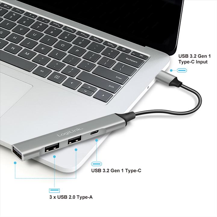 Immagine prodotto LogiLink Prüfen (USB-C, 4 Porti)