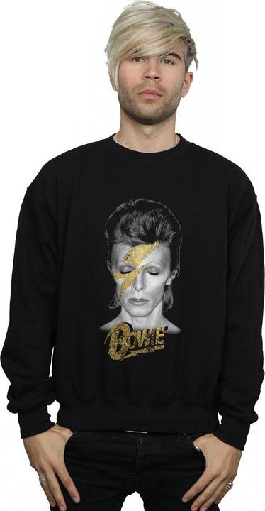 Produktbild David Bowie Aladdin Sane Gold Bolt Sweatshirt (L)