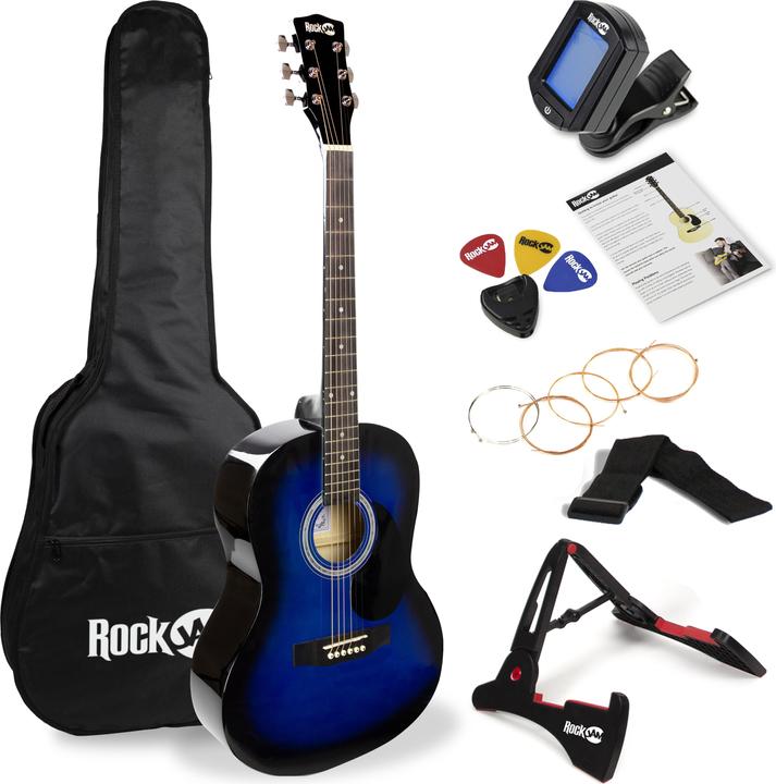 Image du produit PDT Guitare acoustique RockJam W-101 bleu (Guitare électrique)